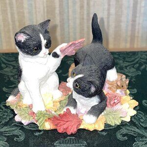 Like New Lenox "Autumn Antics" Cat Figurine